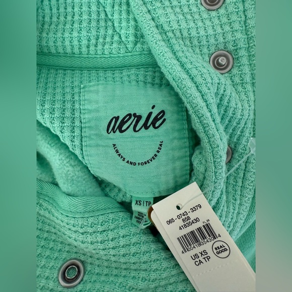 Aerie Getaway Quarter Snap Sweatshirt - Picture 3 of 9